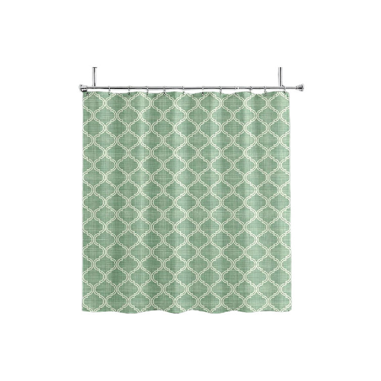 Winston Porter Gavra Ikat Shower Curtain Set + Hooks Wayfair